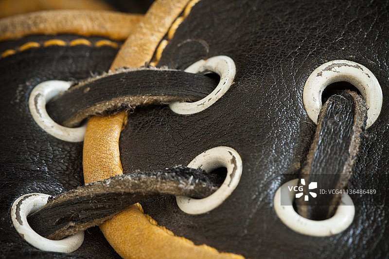 复古棒球捕手手套图片素材