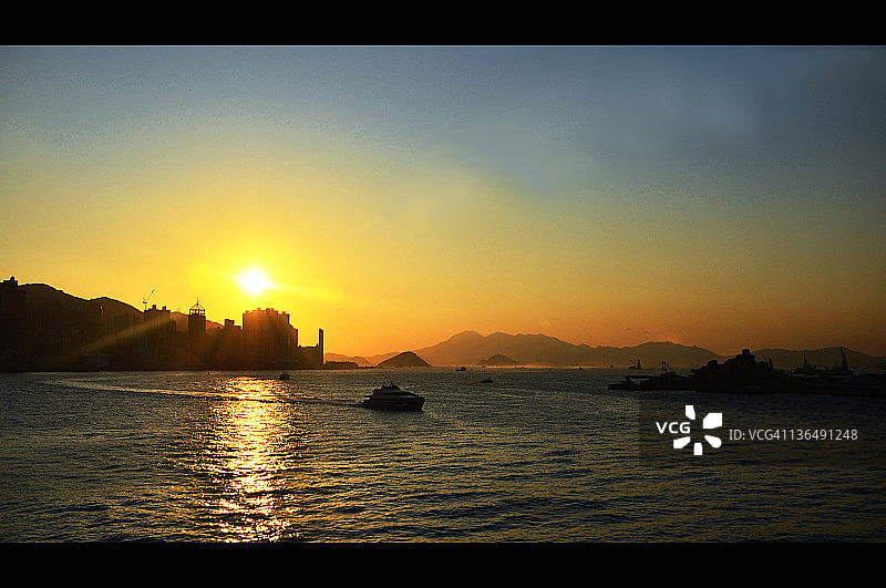 傍晚日落图片素材