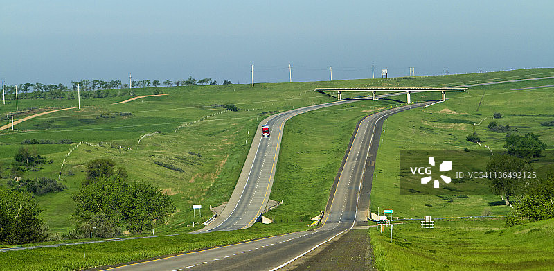 94号州际公路，北达科他州图片素材