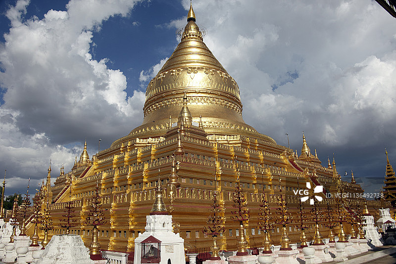 缅甸瑞西光宝塔图片素材