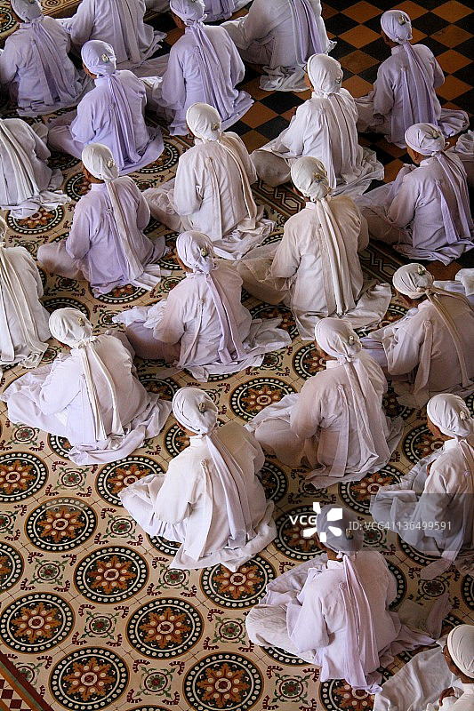 在西宁高台圣殿的祈祷图片素材