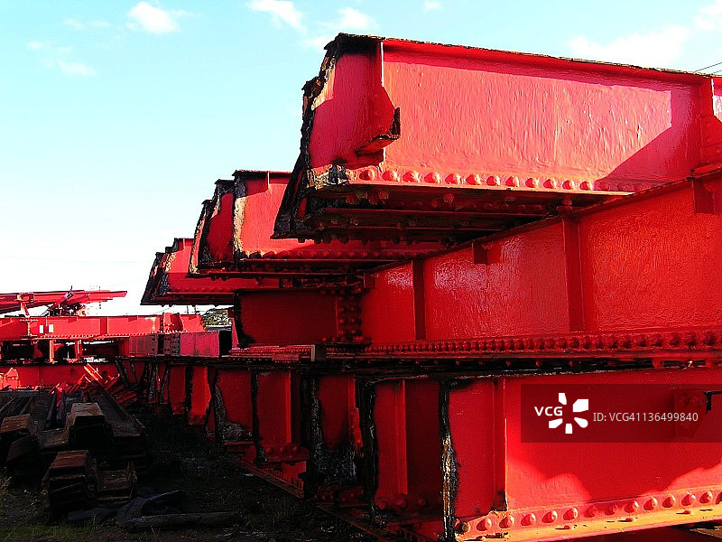 旧桥的结构钢图片素材