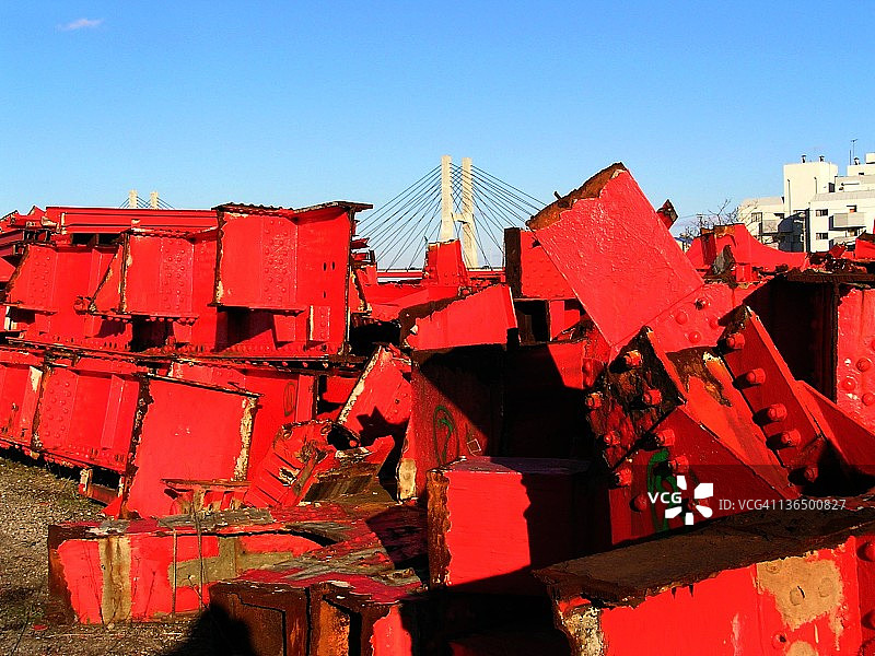 新旧桥梁结构图片素材