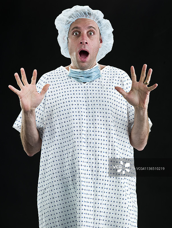 害怕的病人图片素材