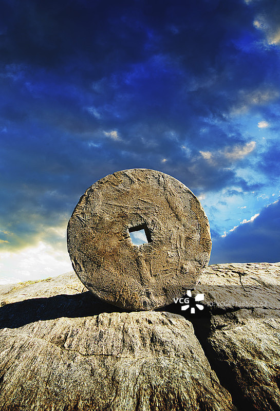 美国纽约市，古老的石圈图片素材