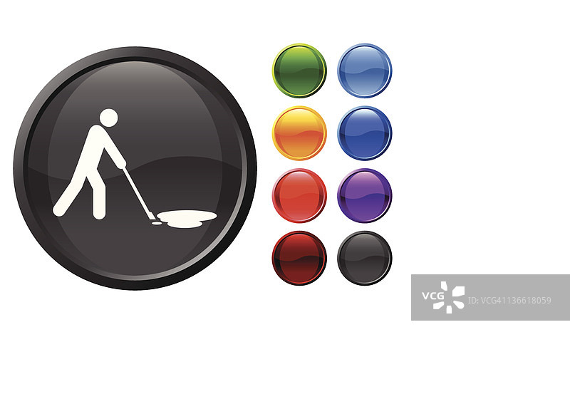 免版税石油泄漏清理矢量图图片素材