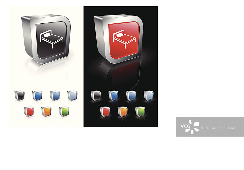 3D床免版税矢量素材图片素材