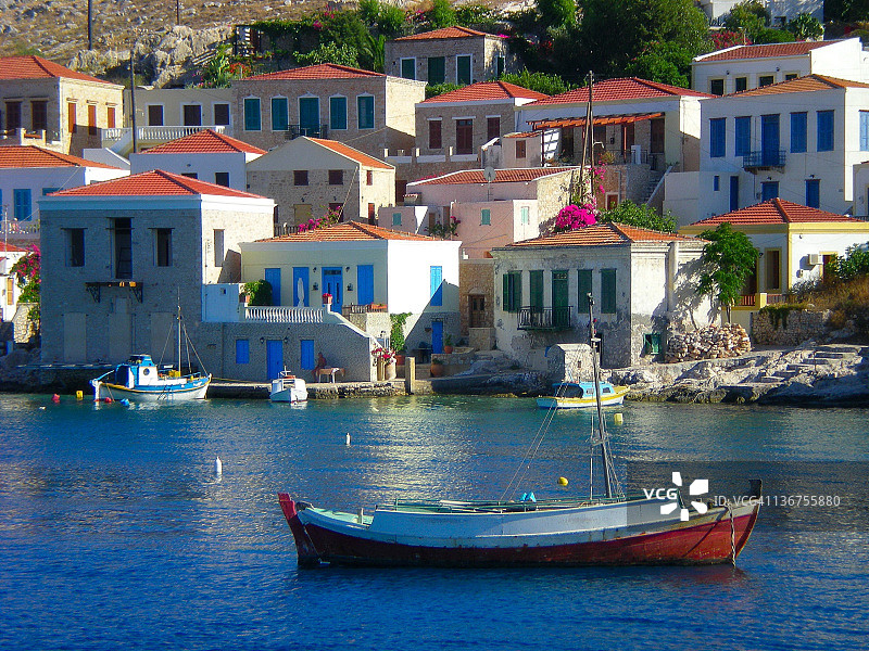 海滨和船只图片素材