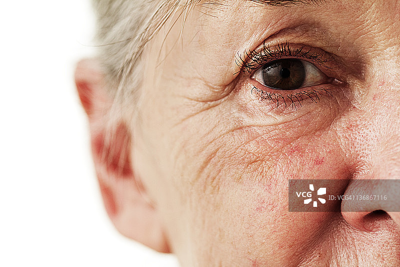 年长女性特写画像图片素材