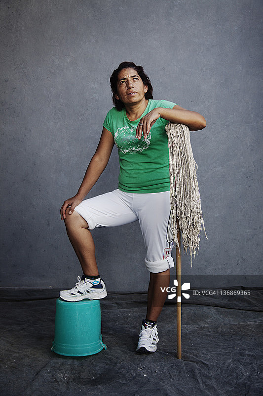 清洁女工图片素材