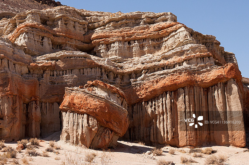 红岩峡谷州立公园的岩层图片素材