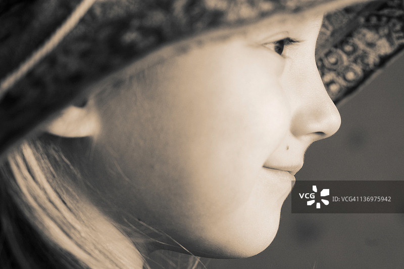 小女孩的肖像图片素材