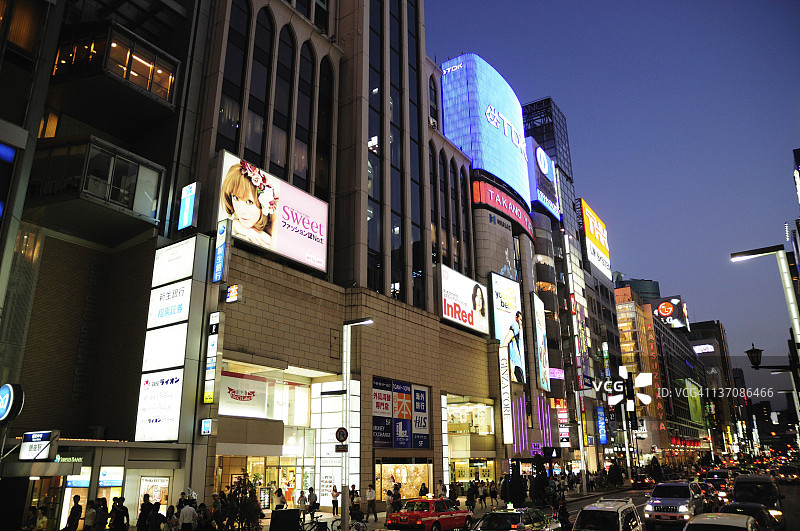 银座四丁目图片素材