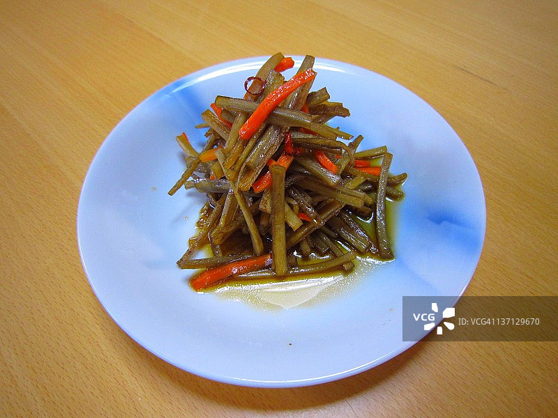 牛蒡根拼盘图片素材