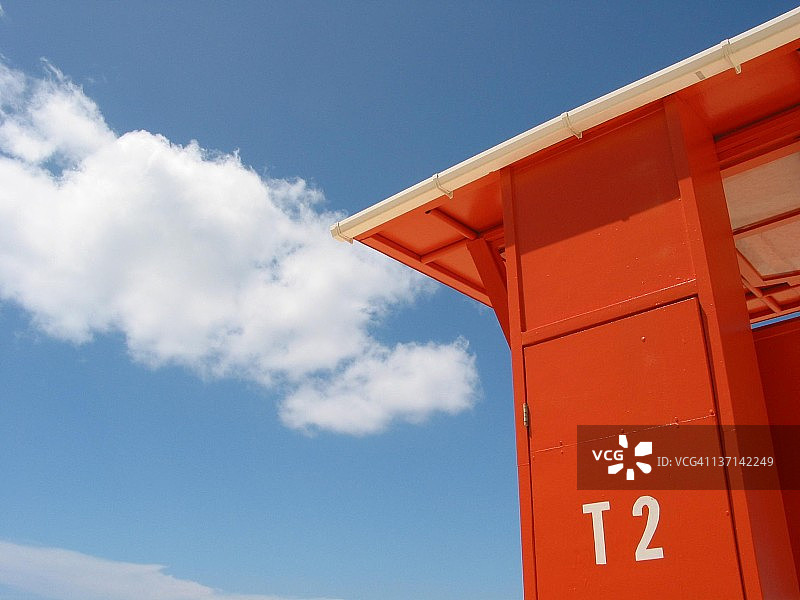 怀基基海滩T2救生员站，檀香山，夏威夷图片素材