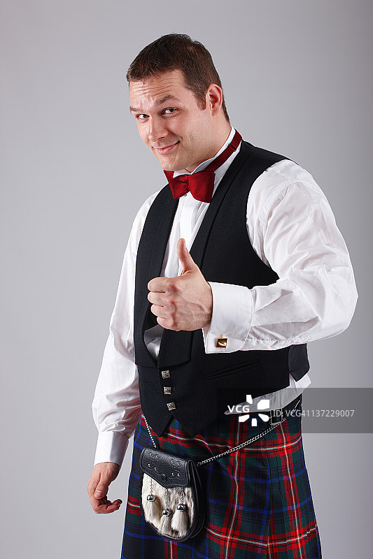 年轻的苏格兰男子图片素材