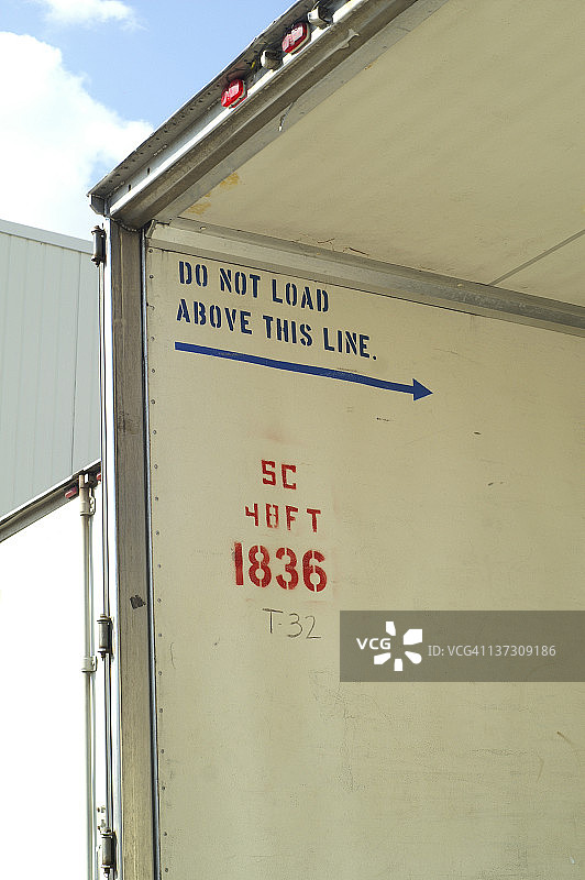 冷藏车内部细节照片图片素材