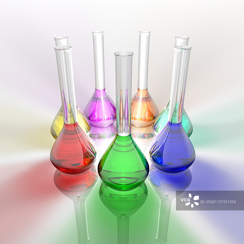 彩色试管图片素材