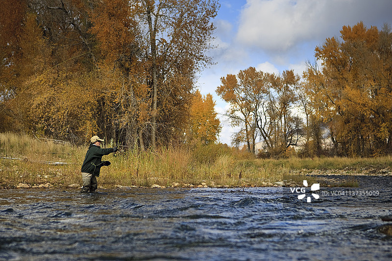 普罗沃河钓鱼图片素材