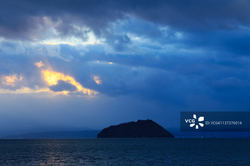 琵琶湖竹生岛图片素材