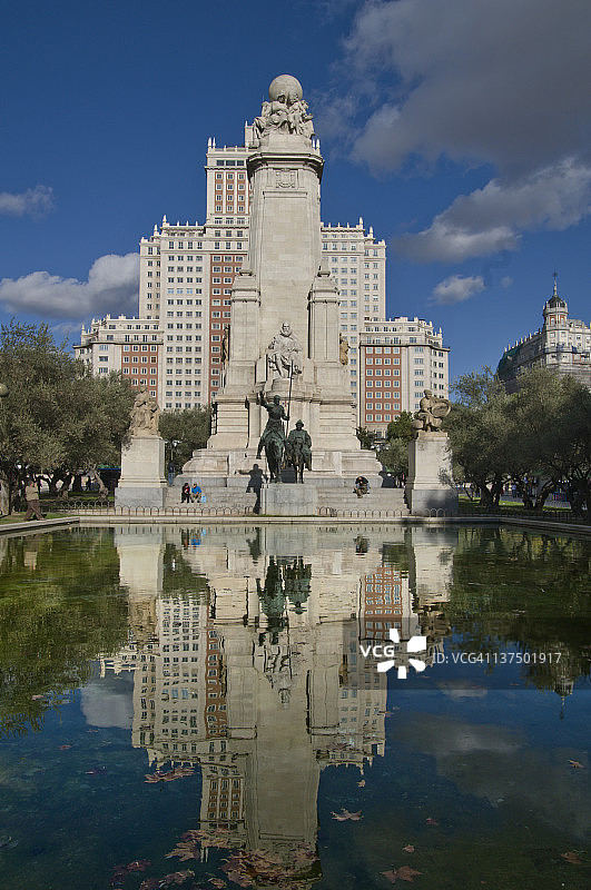 米格尔·德·塞万提斯纪念碑图片素材