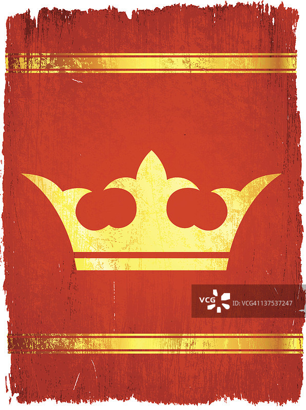 免版税矢量背景上的金色皇冠图片素材