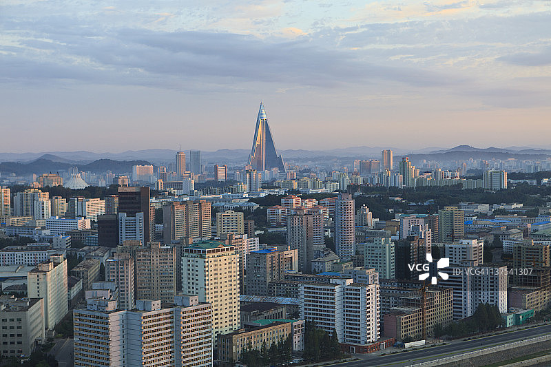 平壤天际线图片素材