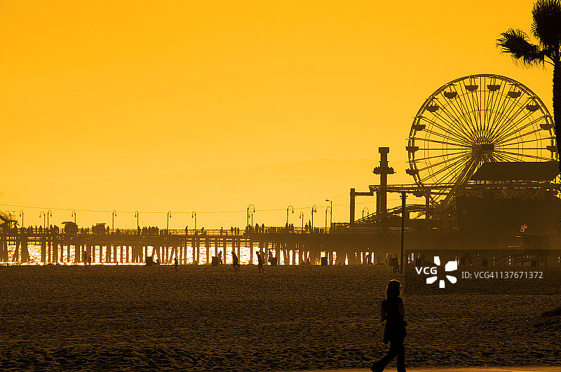 圣莫尼卡海滩图片素材