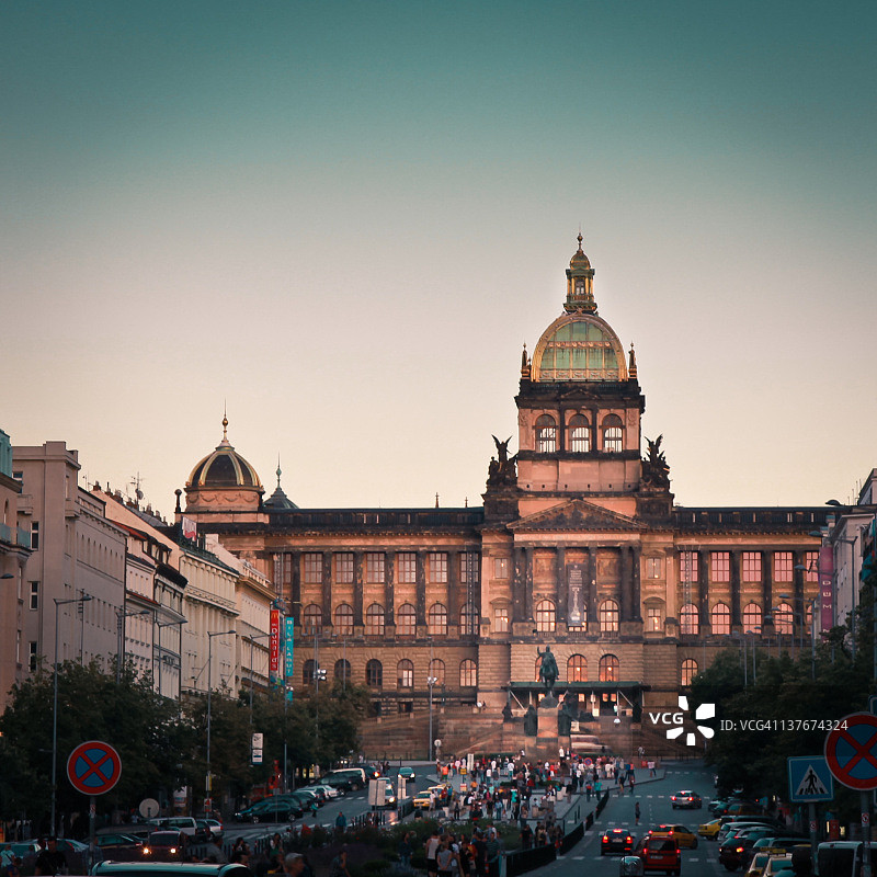 瓦茨拉夫广场国家博物馆图片素材