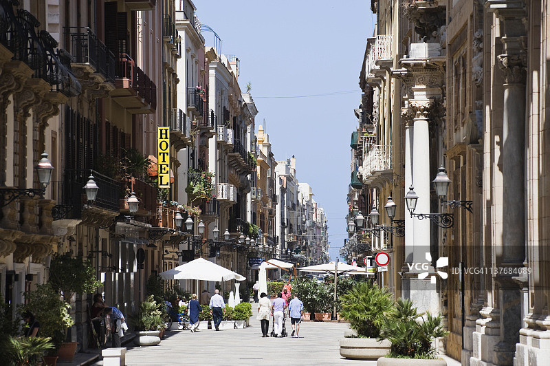 特拉帕尼市，西西里岛图片素材