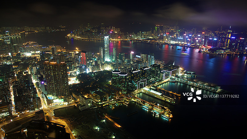 香港夜景图片素材