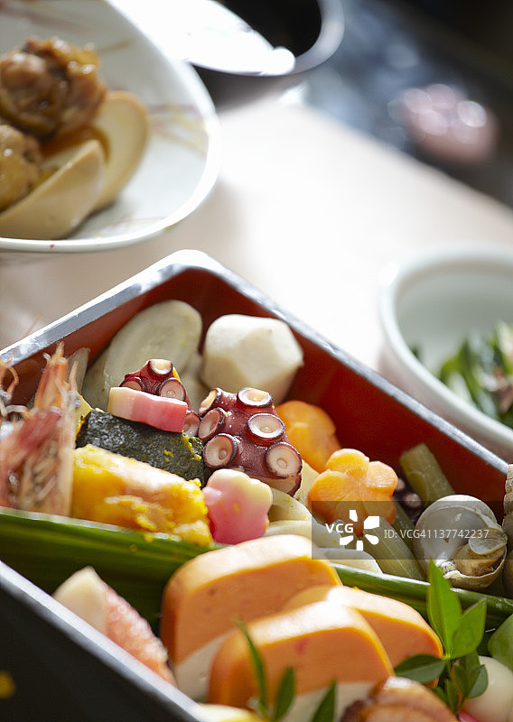 赏花盒饭图片素材