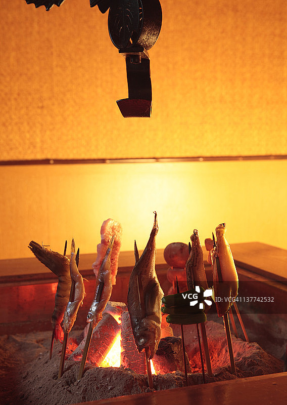 炉端烧（围炉烧烤）图片素材