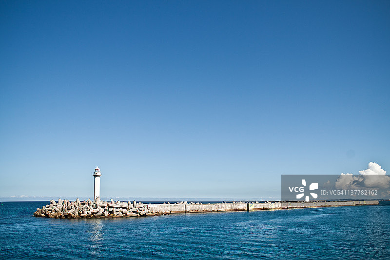 港口灯塔图片素材