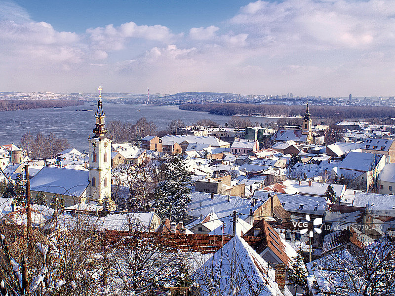 泽蒙冬季景色图片素材