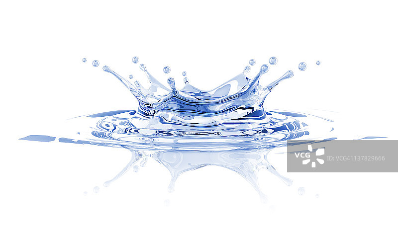 水花飞溅（皇冠）图片素材