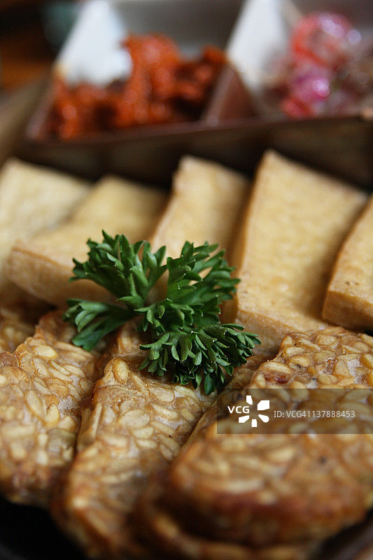 丹贝和豆腐图片素材