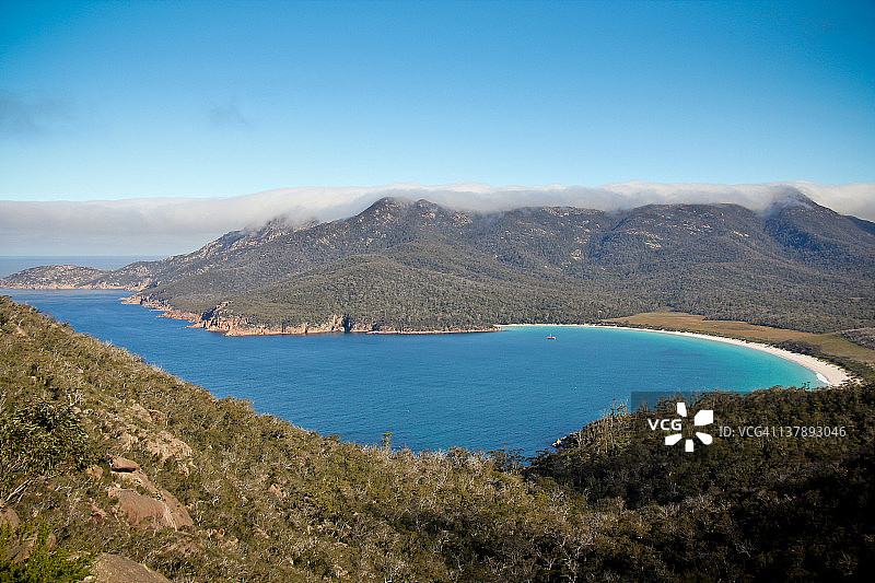 塔斯马尼亚酒杯湾图片素材