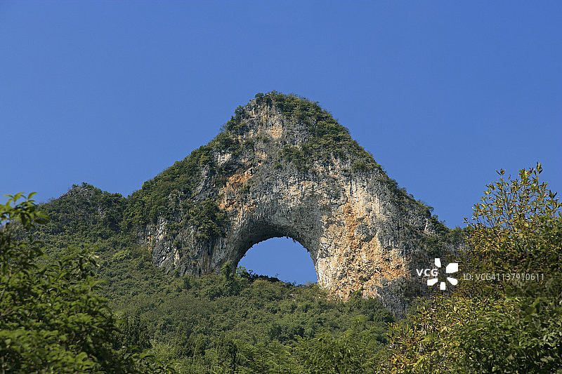 阳朔月亮山顶图片素材