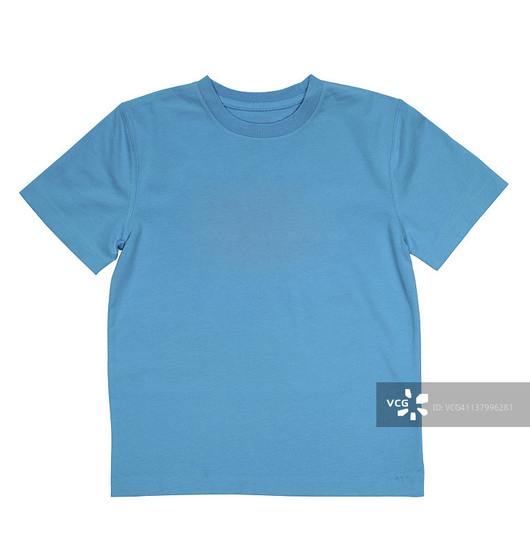 蓝色T恤图片素材