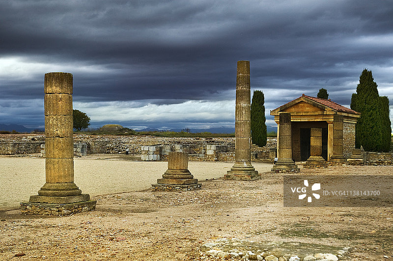 安普urias的罗马古城遗址图片素材