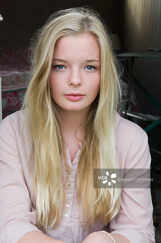 少女面部特写图片素材