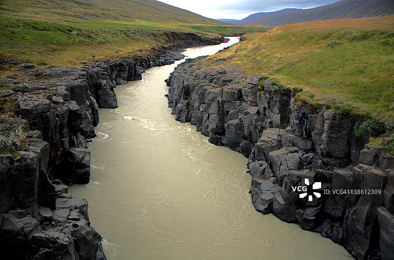 河流，奥斯图兰德，冰岛图片素材