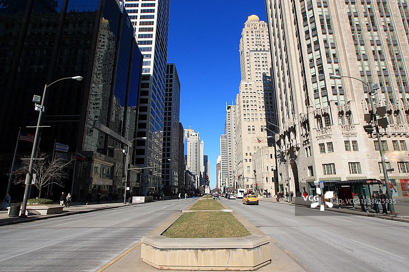 密歇根大道图片素材