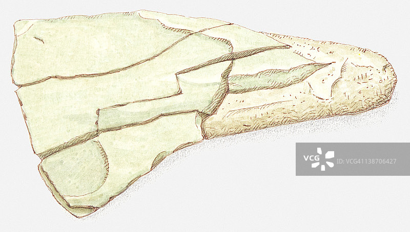粗糙形态的页岩插画图片素材