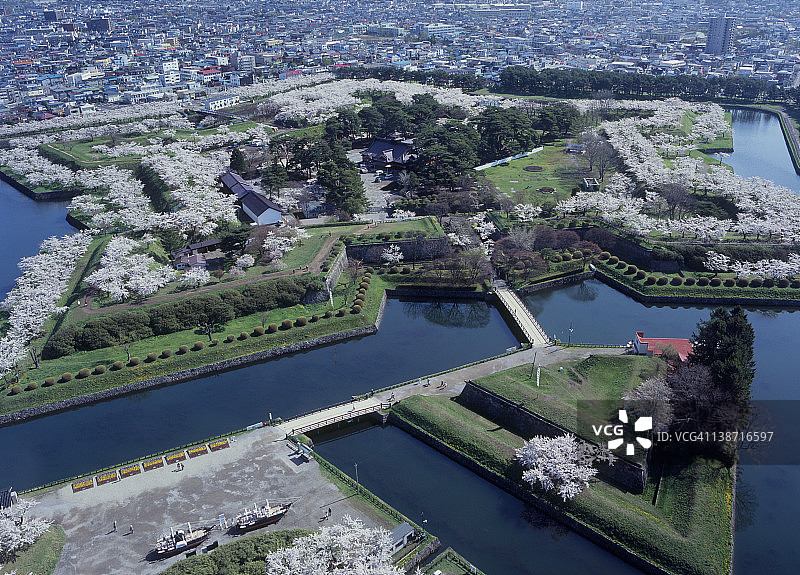 五棱郭，函馆，北海道，日本图片素材