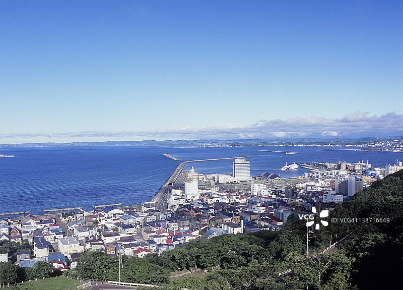 日本北海道稚内市城市风光图片素材