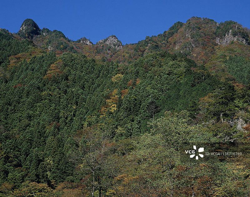 日本埼玉县秩父市秩父枪岳图片素材