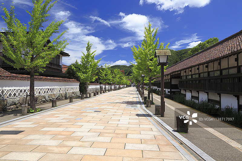 日本岛根县津和野町殿町街图片素材