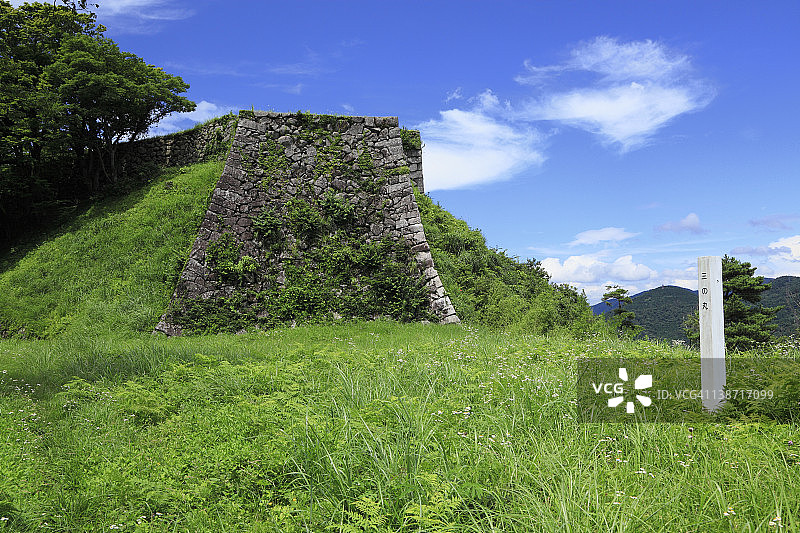 津和野城遗址，日本岛根县鹿足郡津和野町图片素材